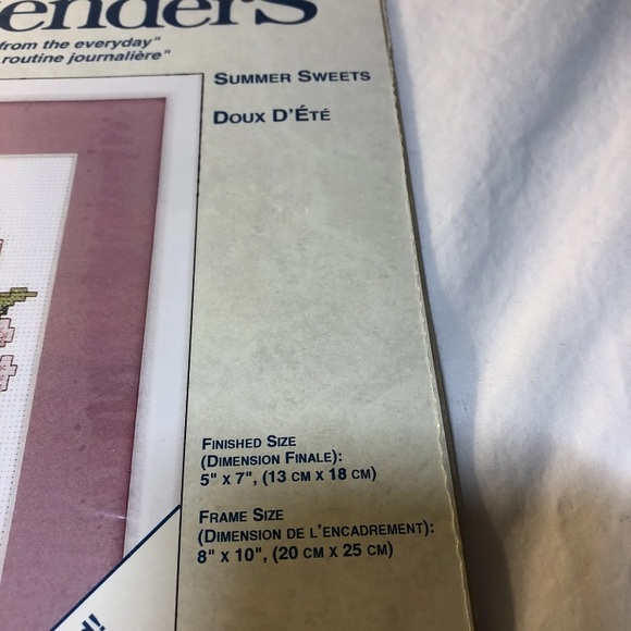 Vintage Weekenders counted cross stitch Summer Sweets Hummingbird 1995 - Picture 3 of 8